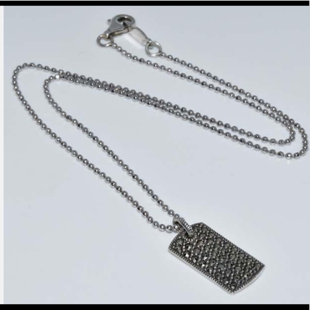 Judith Jack Sterling Silver Marcasite Necklace